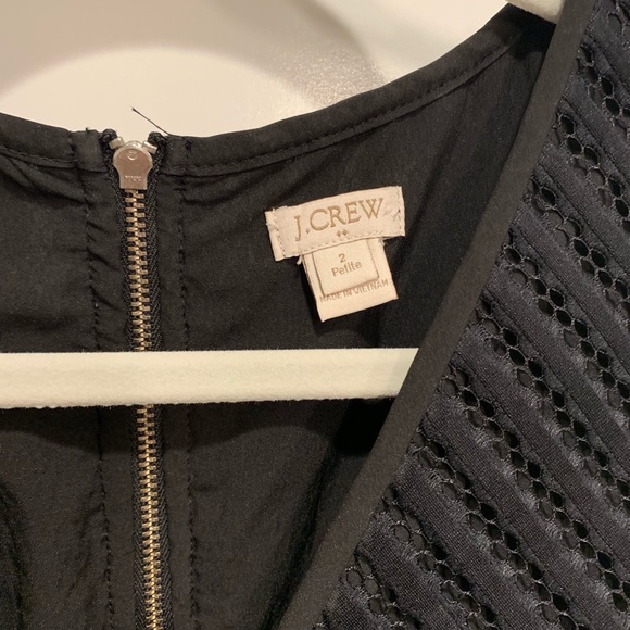 J. Crew black dress, v-neck with ribbing detail - Picture 2 of 5